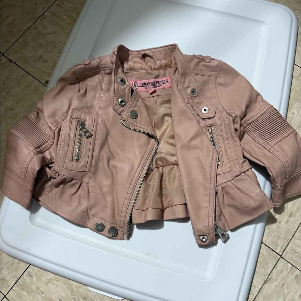 Urban Republic Kids Light Pink Moto Jacket